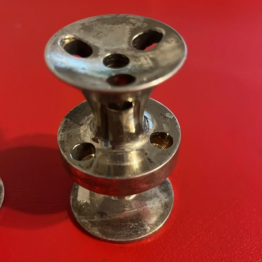 PAIR of Erik Jörgensen Denmark Miniature Candlesticks 1950s